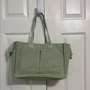 Green Canvas Tote Bag